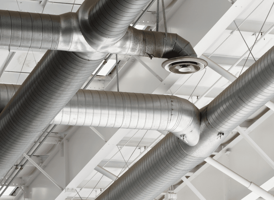 Installation de ventilation industrielle