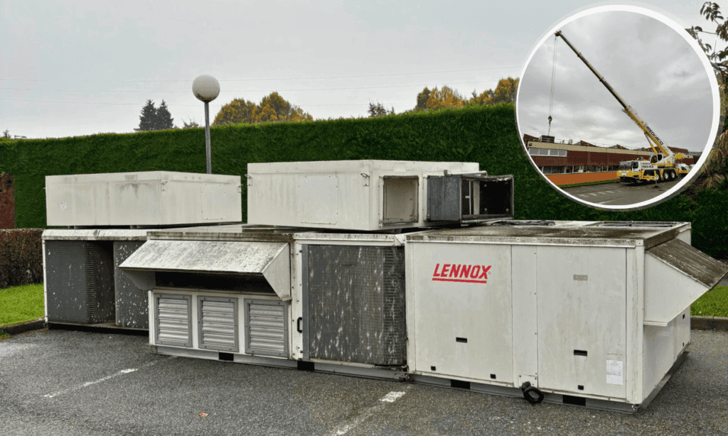 D'anciennes installation rooftop, déposée par nos équipes